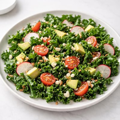 Massaged kale salad