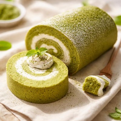 抹茶ケーキロール