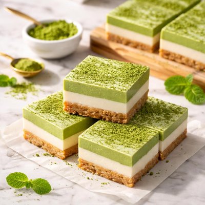 Matcha dessert bar