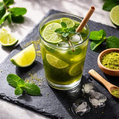 Matcha ice tea
