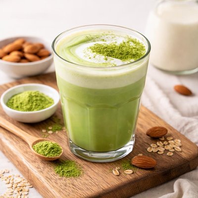Matcha latte almond milk