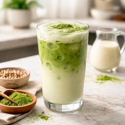 Matcha latte soy milk
