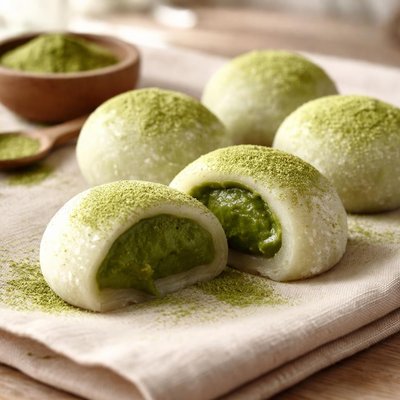 Matcha mochi ball