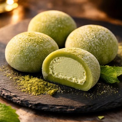 Matcha mochi ice cream
