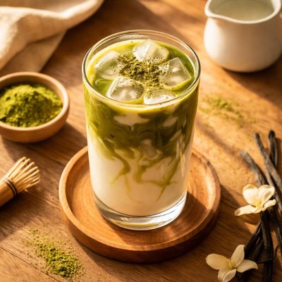 Matcha vanilla latte