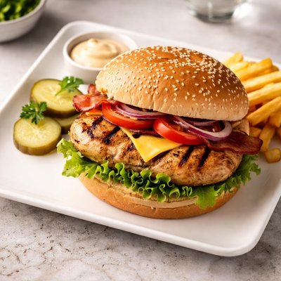 Max grilled chicken burger