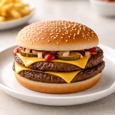 Mc donalds double hamburger