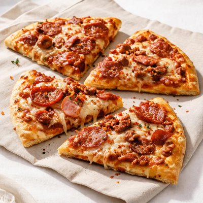 Mccain meatlovers pizza slices