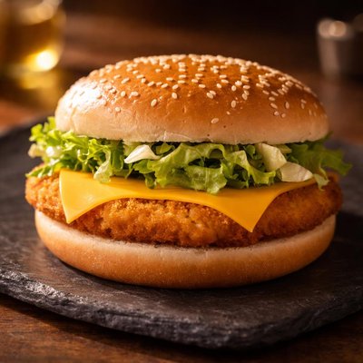 Mcchicken no mayo with cheese