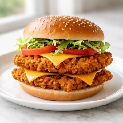 Mcd double spicy chicken