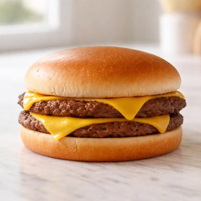 Mcdonalds Plain Double Cheeseburger