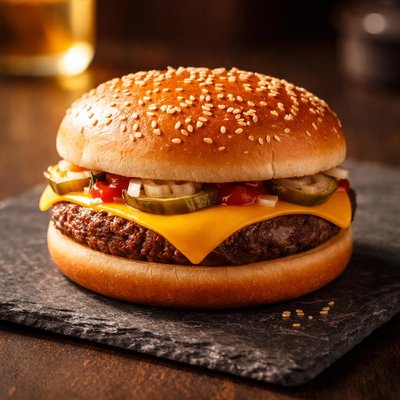 麦当劳芝士汉堡