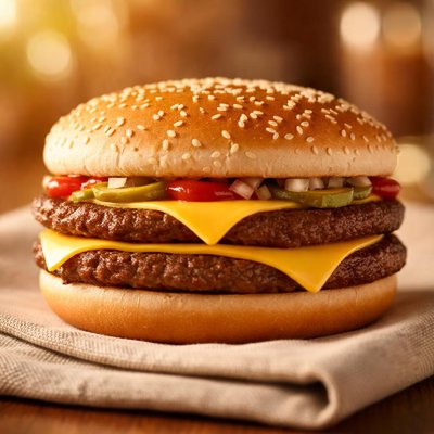 Mcdonald double hamburger