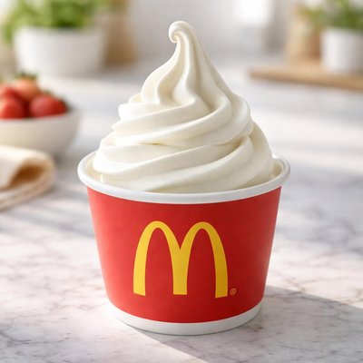Mcdonald vannila ice cream