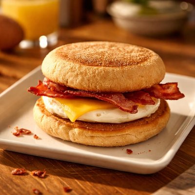 Mcdonalds bacon and egg mcmuffin
