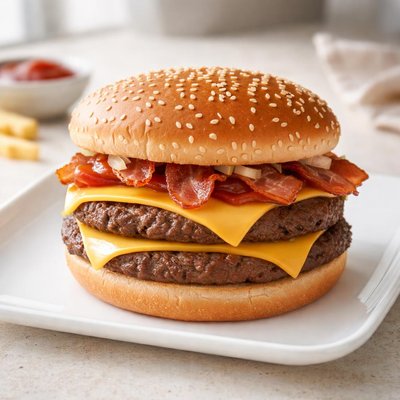 Mcdonalds bacon double cheeseburger