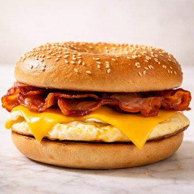 Mcdonalds bacon egg and cheese bagel