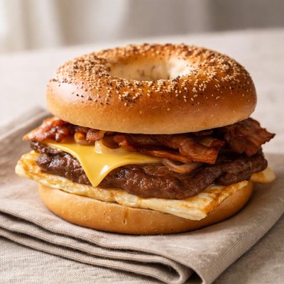Mcdonalds bagel steak