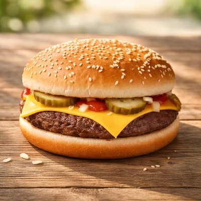 cheeseburger de McDonald's