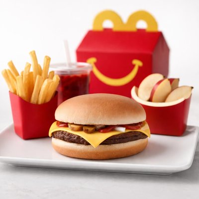 Mcdonalds cheese burger happy meal