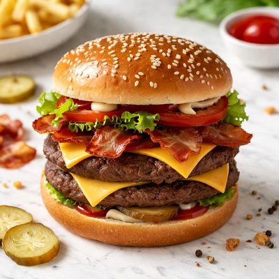 Mcdonalds double bacon burger