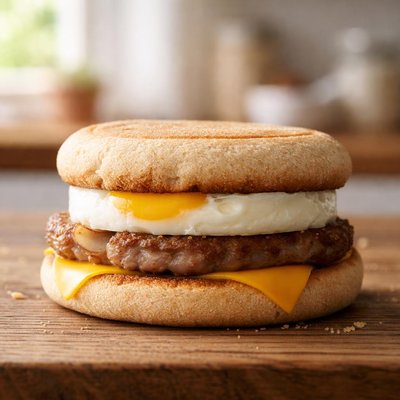 œuf et saucisse McMuffin