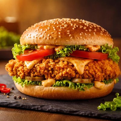 Mcdonalds grand chicken spicy
