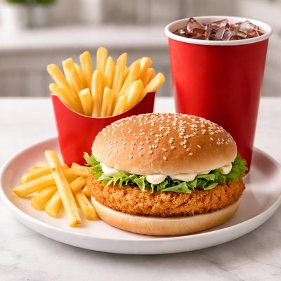 McChicken-Menü ohne Salz auf den Pommes