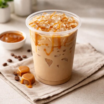 Mcdonalds medium iced coffee carmel