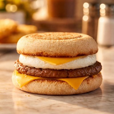 Mcdonalds sausage and egg mcmuffin
