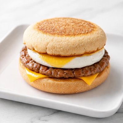 Mcdonalds sausge egg mcmuffin
