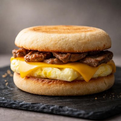 Mcdonalds steak egg and cheese