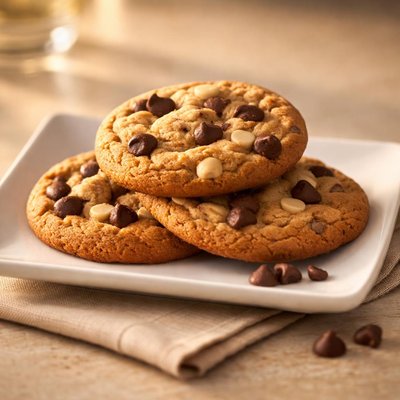 Mcdonalds three chocolate chip cookies