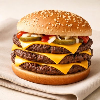 Mcdonalds triple cheeseburger