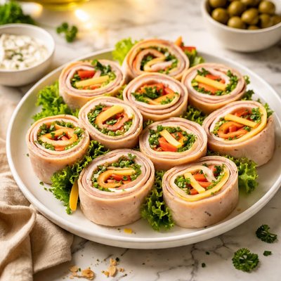 Meat and cheese roll up
