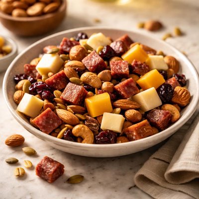 Meat and cheese trail mix