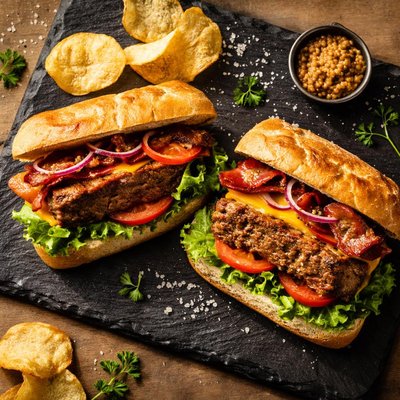 Meat loaf sandwiches