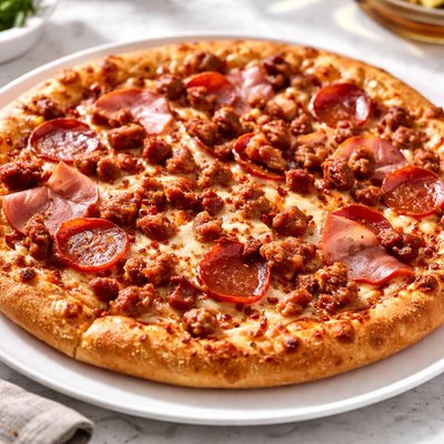 Meat lovers pizza
