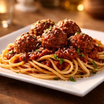 Meatball bolognese