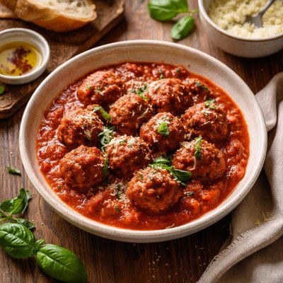 Meatball in sugo