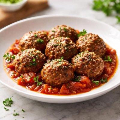 Meatball in tomato salsa