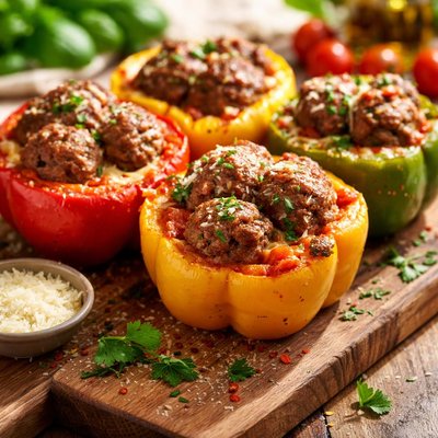 Meatball peppers