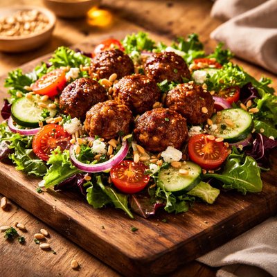 Meatball salad