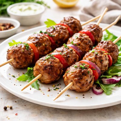 Meatball skewer