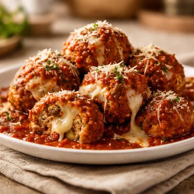 Meatball with cheese