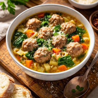 Meatballs soup