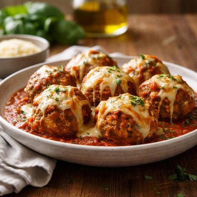 Meatballs with cheese