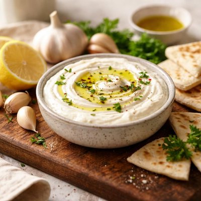 Mediterranean garlic dip