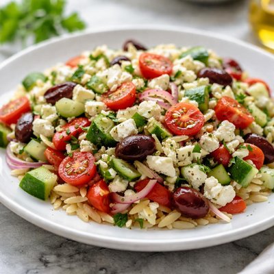 Mediterranean orzo salad