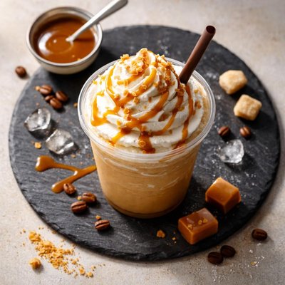 Medium caramel frappe